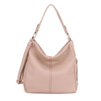 Effie 2 in 1 Hobo Tote Bag With Pouch: Black