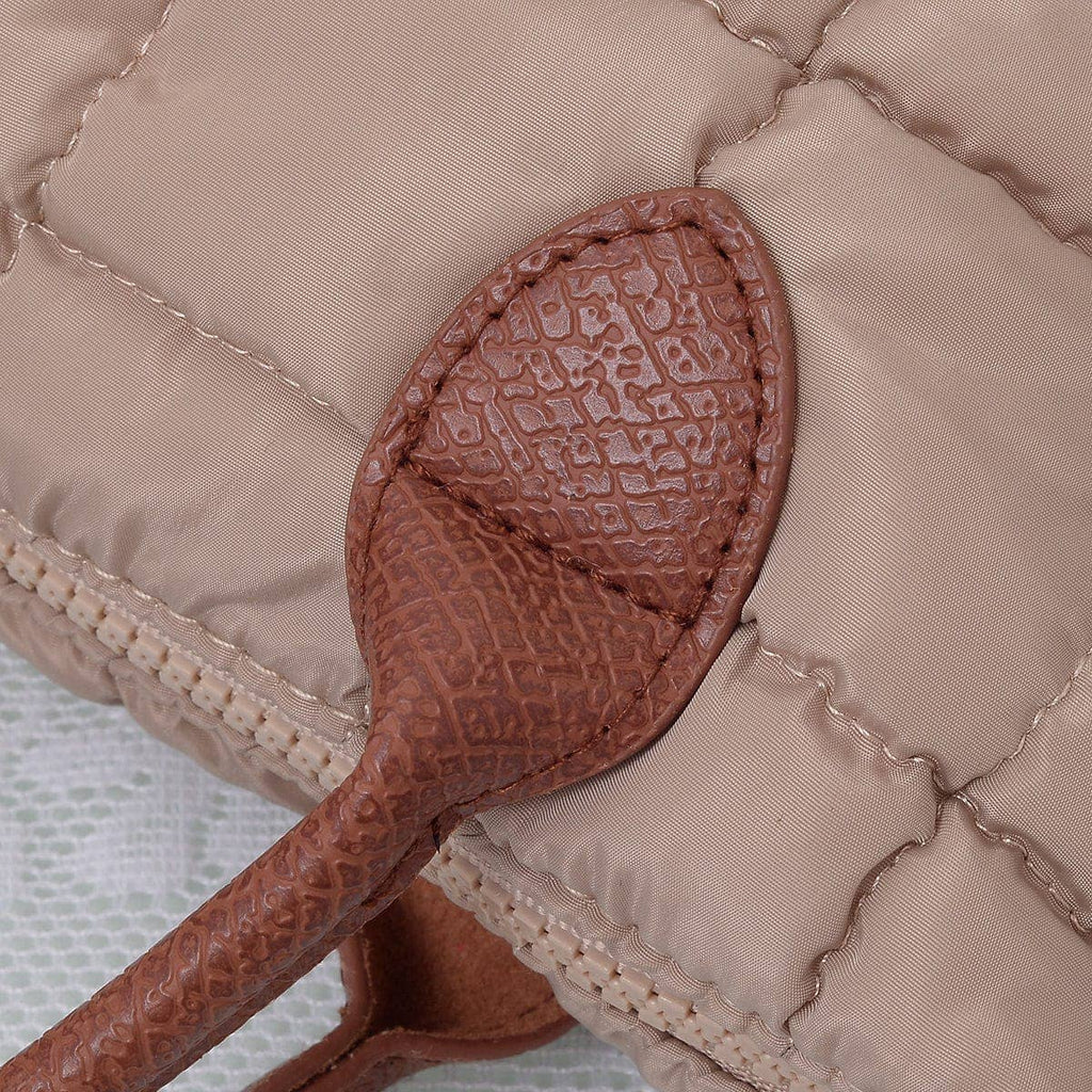 QP782 Quilted Puffer Satchel/Crossbody Bag: Kelly Green