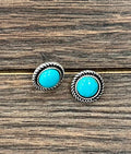 726453, 9mm Round Stone Stud Earrings