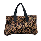 High-Quality Leopard Print Cowhide Leather Handbag for Women