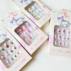 Fun Fake Artificial Kid's False Nail Tips: ASSORTED COLOR / ONE SIZE(12)