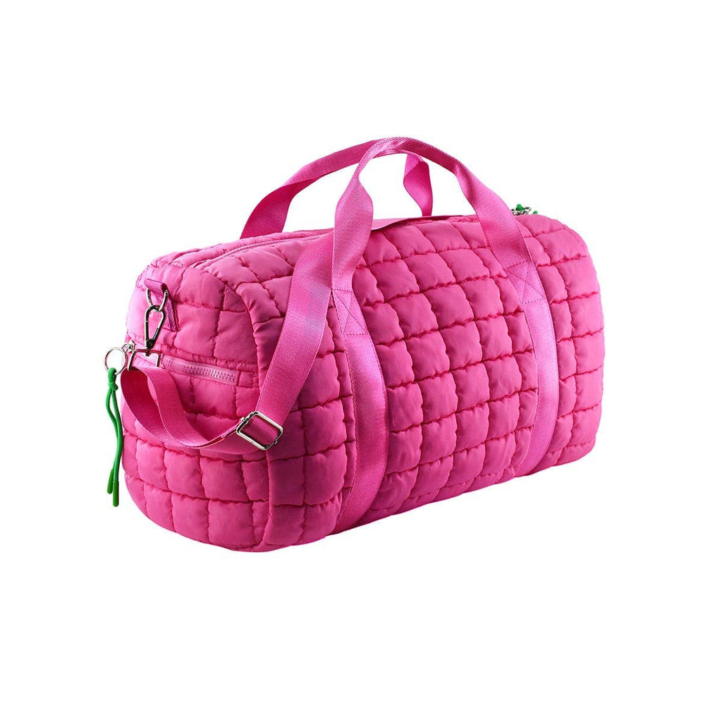 QP774 Quilted Puffer Weekender/Duffel Bag: Orange