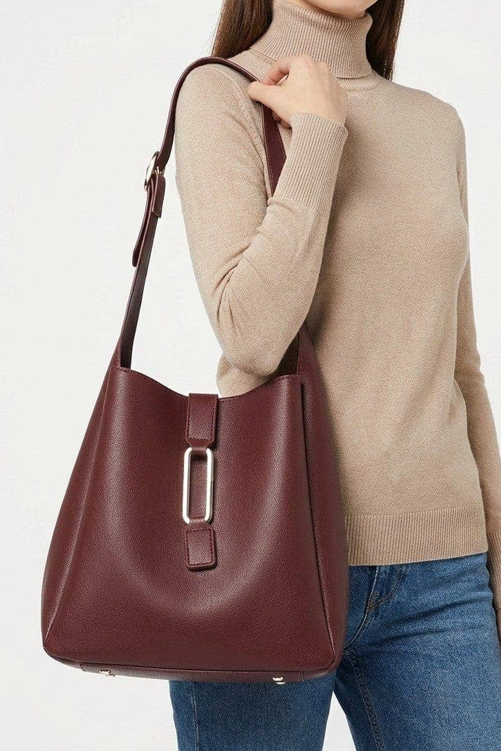 EJ60376 Naeli Tote Bag With Pouch: Olive