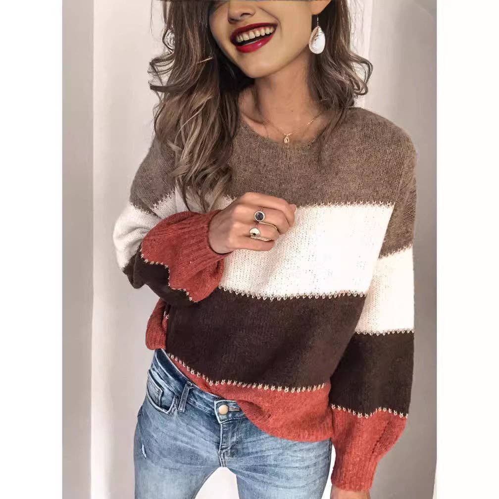 Color Block  Sweater