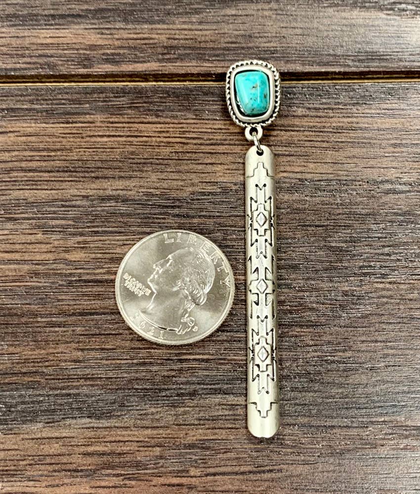Aztec Post Earrings