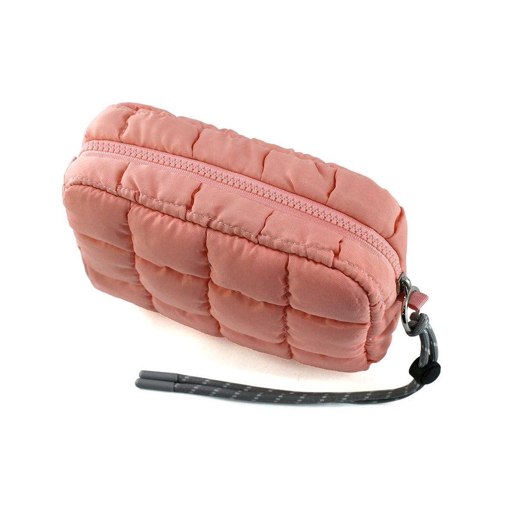 QP008 Nylon Quilted Puffer Clutch/Pouch: Teal