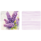 Lilac Lines | Waffle Weave Microfiber Towels Kitchen & Bath: Hand Towel