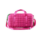 QP774 Quilted Puffer Weekender/Duffel Bag: Orange