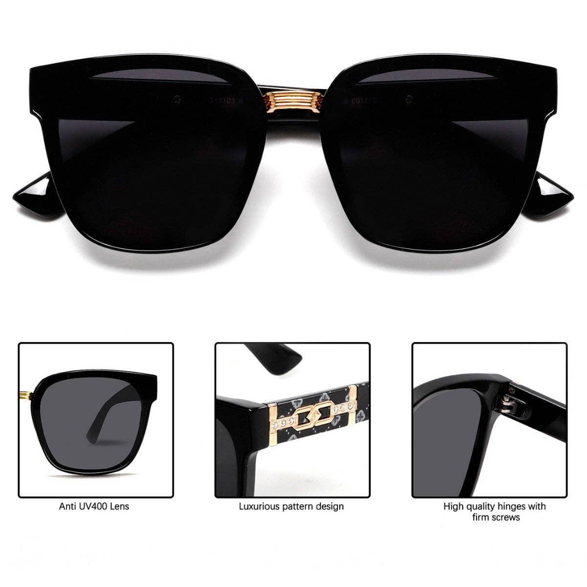 Trendy Retro Women’s Sunglasses UV Protection Fashion Eyewear: Pink Gray-Pink