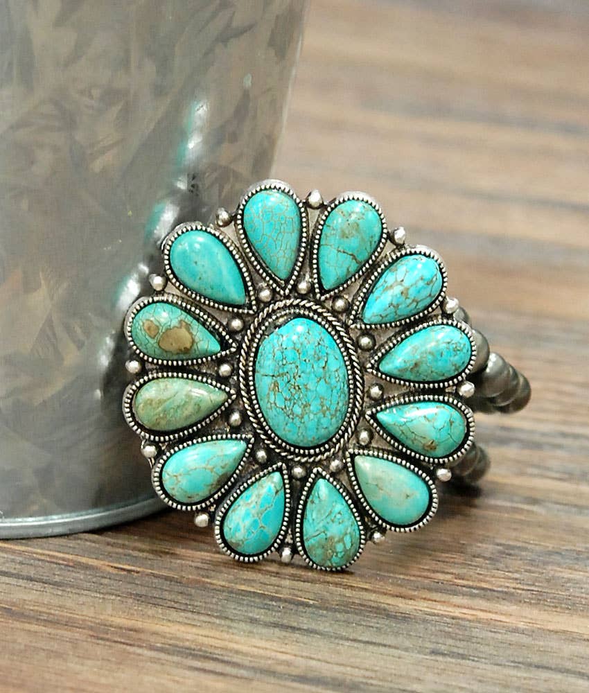 710691, Navajo Turquoise Stretch Bracelet