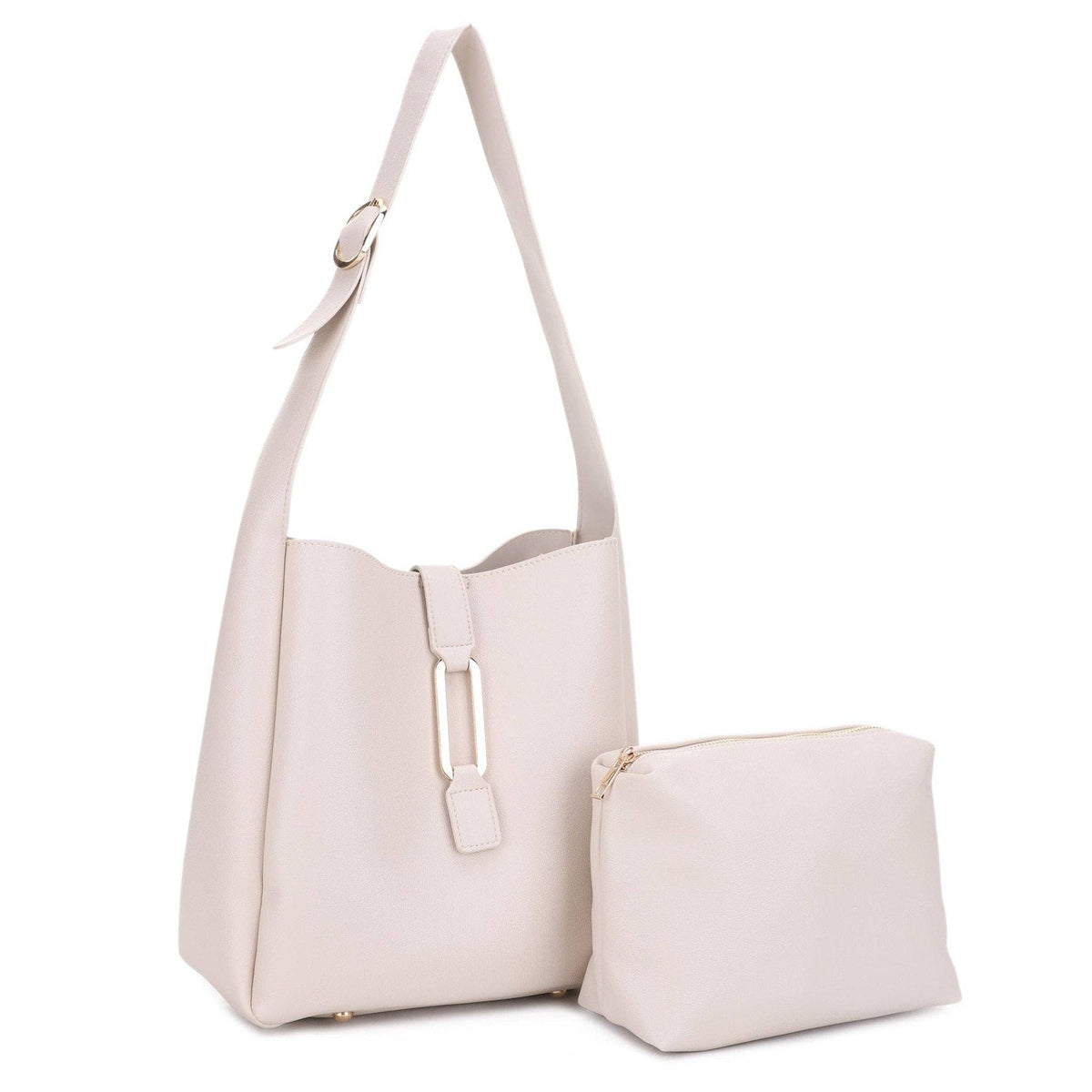 EJ60376 Naeli Tote Bag With Pouch: Olive