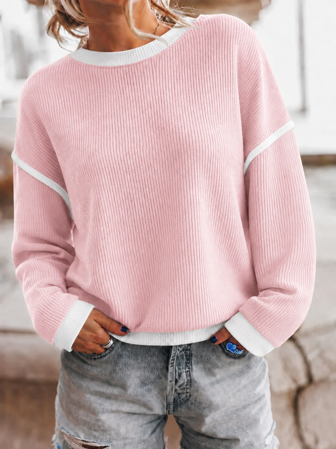 Pink Sweater