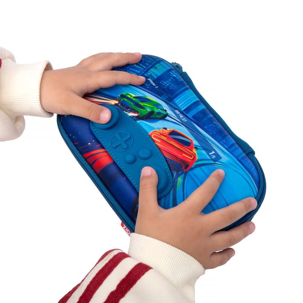 ZIPIT Gamer Pencil Case for Boys, Joystick Pencil Box: Rockets