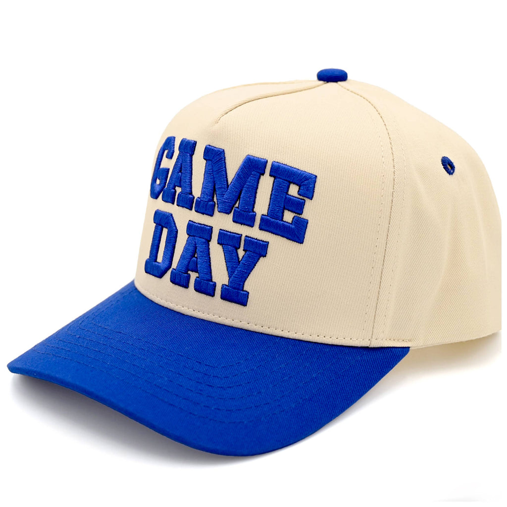 C.C GAME DAY Embroidered Cotton Baseball Cap: Black