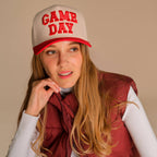C.C GAME DAY Embroidered Cotton Baseball Cap: Black