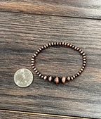 711568, Copper Navajo Stretch Bracelet