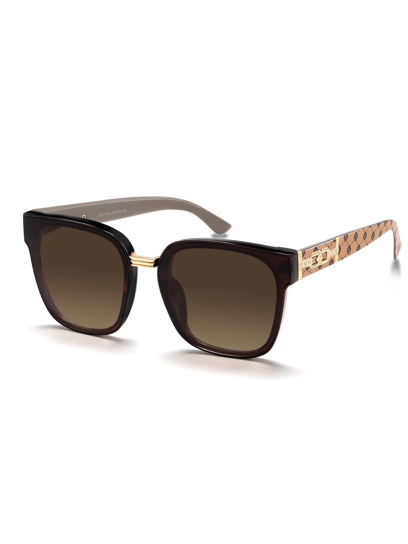 Trendy Retro Women’s Sunglasses UV Protection Fashion Eyewear: Brown Gradient Brown