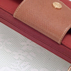 HM030 Mila Smartphone wallet Crossbody with Boho Wristlet: Pomegranate