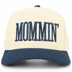 C.C MOMMIN Letter Two Tone Trucker Cap: Leopard