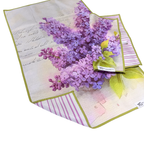 Lilac Lines | Waffle Weave Microfiber Towels Kitchen & Bath: Washcloth