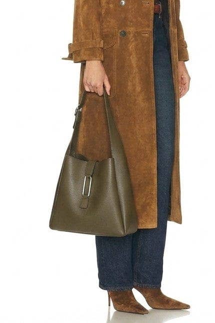 EJ60376 Naeli Tote Bag With Pouch: Olive