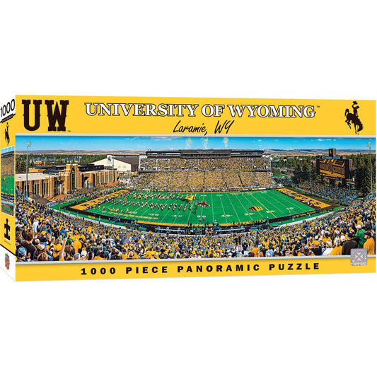 Wyoming Cowboys - 1000 Piece Panoramic Jigsaw Puzzle