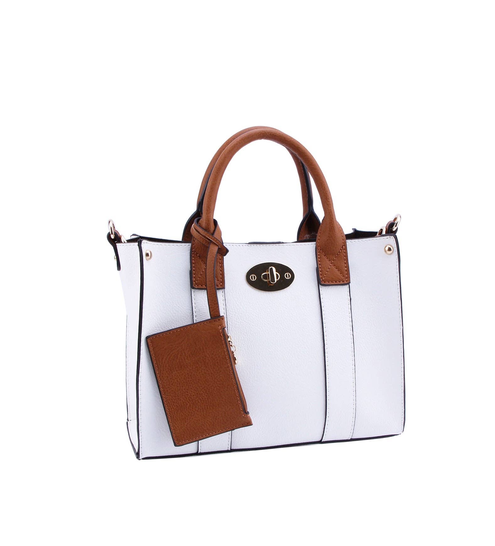 Cameran 3-in-1 Boxy Women's Crossbody Bag & Satchel: Stone