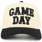 C.C GAME DAY Embroidered Cotton Baseball Cap: Black