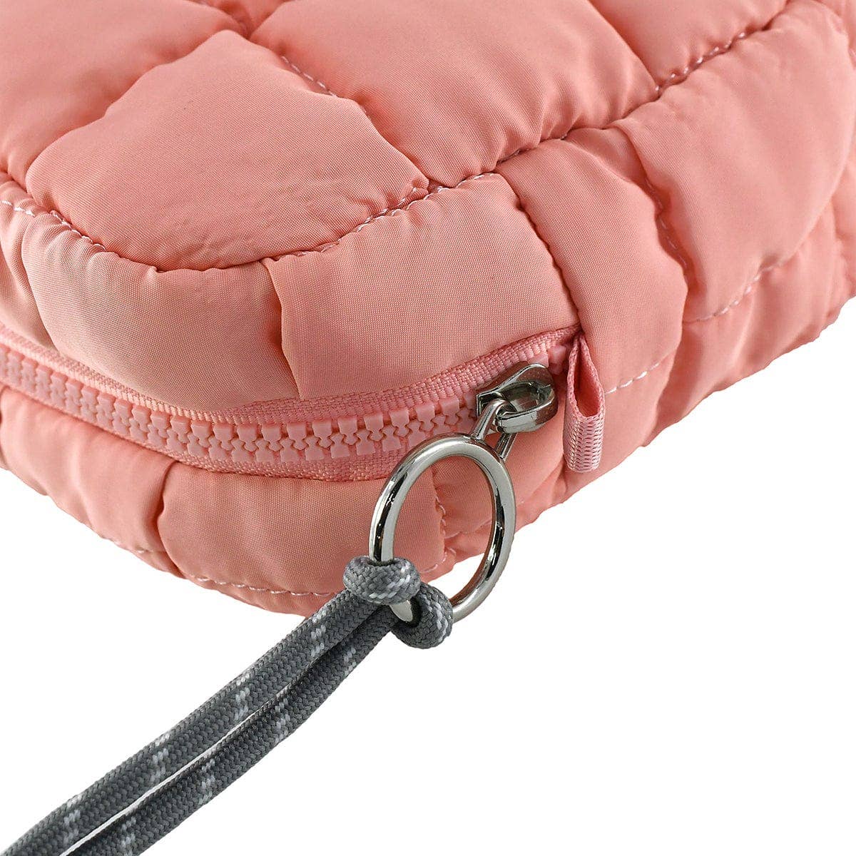 QP008 Nylon Quilted Puffer Clutch/Pouch: Teal