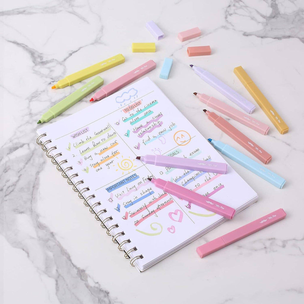 Aesthetic Highlighters 16 Pack: Morandi Colors