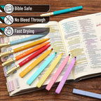 Aesthetic Highlighters & Ballpoint Pens, 12 Pack: Morandi (Colored Ink Pens)
