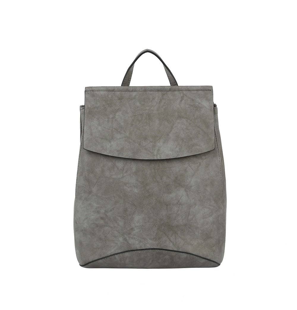 UNV0069 Flap Over Convertible Backpack: Brown