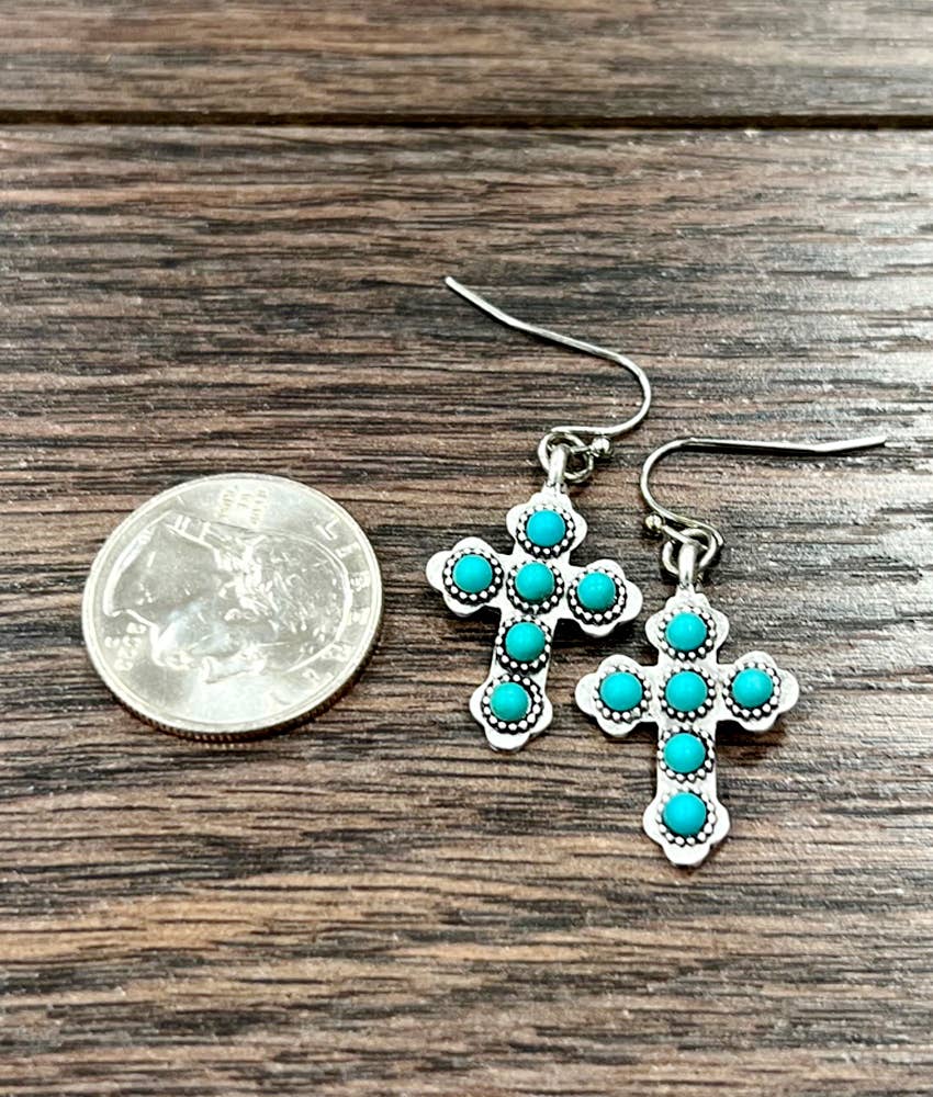 723660, Cross Earrings
