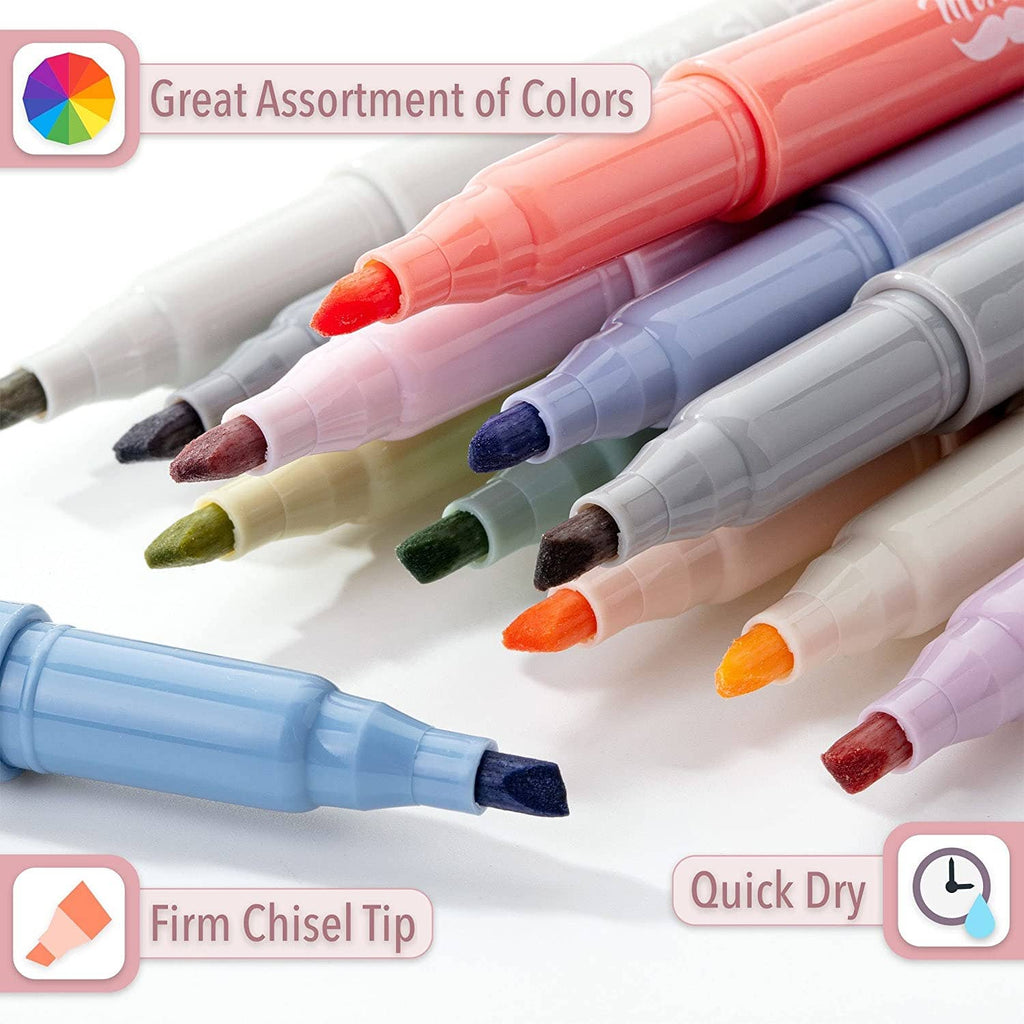 Morandi Highlighters 12 Pack Chisel Tip