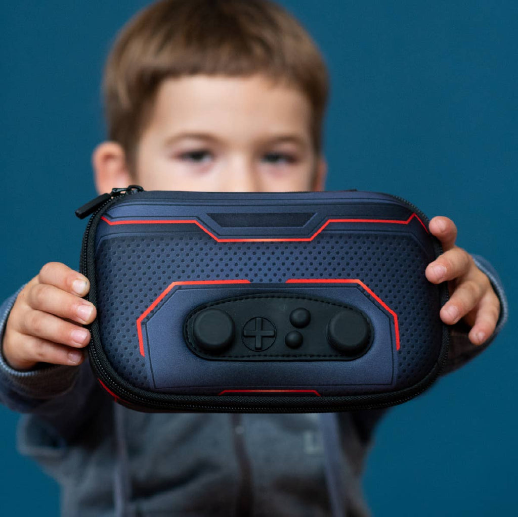 ZIPIT Gamer Pencil Case for Boys, Joystick Pencil Box: Rockets