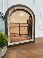 Cowboy looking over his land: Small