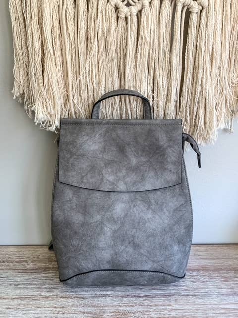 UNV0069 Flap Over Convertible Backpack: Brown