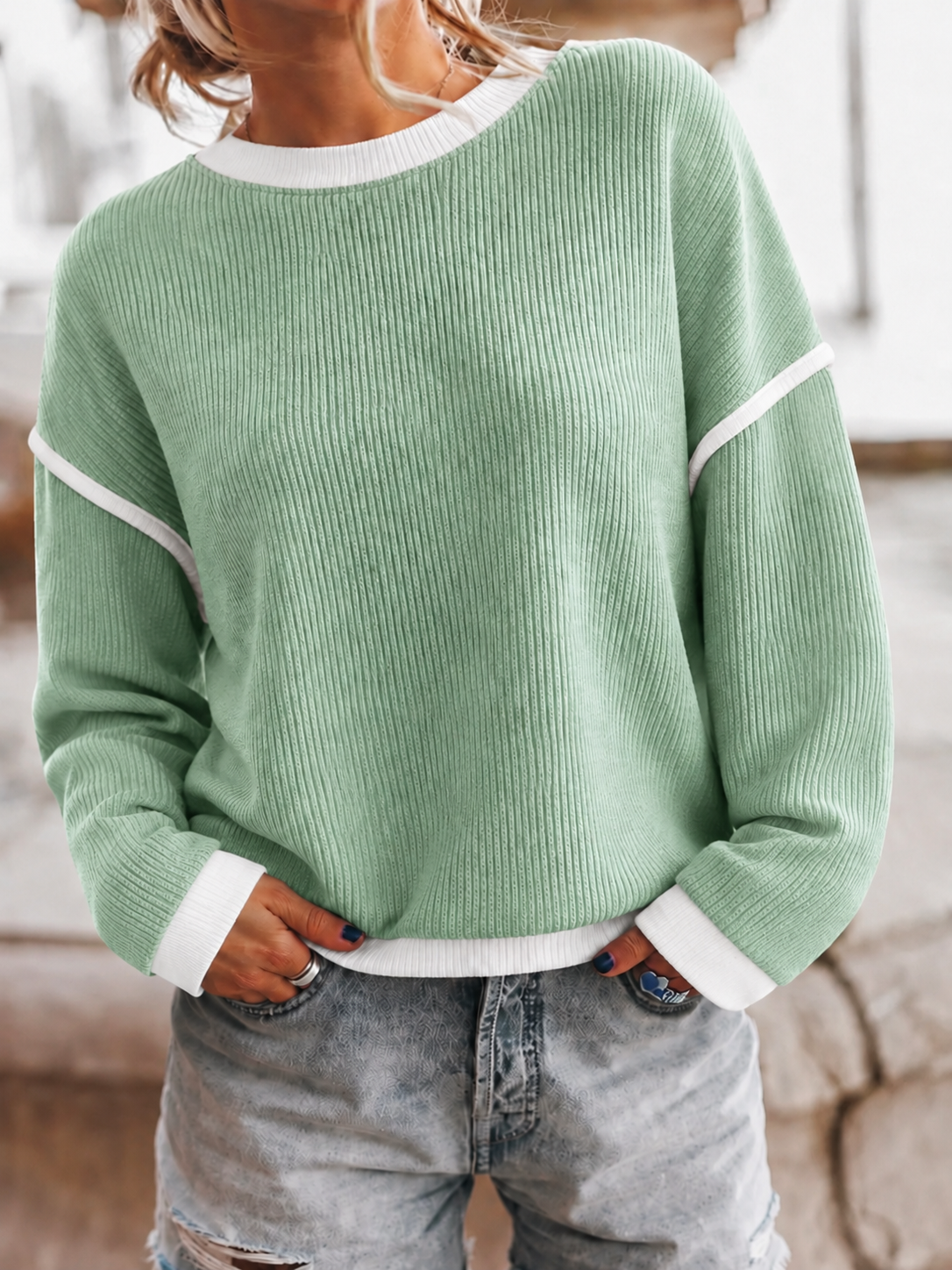 Pink Sweater