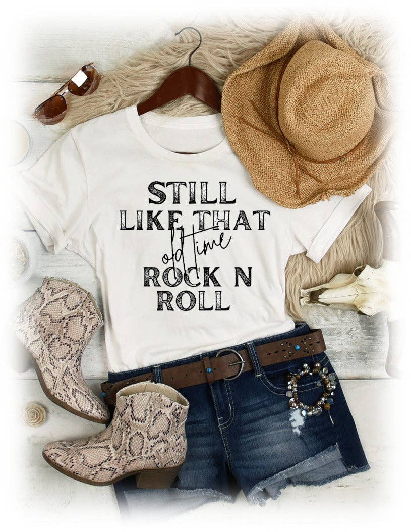 Still Like That Old Time Rock N Roll: Yes / Heather Prism Peach / Large
