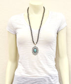 733221, Handmade 30" Navajo Concho Necklace