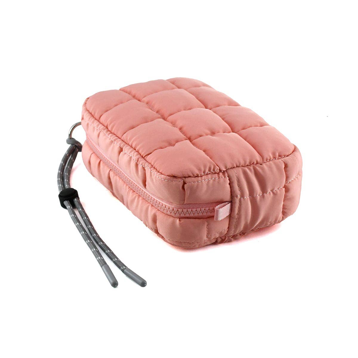 QP008 Nylon Quilted Puffer Clutch/Pouch: Teal