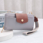 HM030 Mila Smartphone wallet Crossbody with Boho Wristlet: Pomegranate