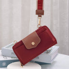 HM030 Mila Smartphone wallet Crossbody with Boho Wristlet: Black