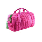QP774 Quilted Puffer Weekender/Duffel Bag: Orange