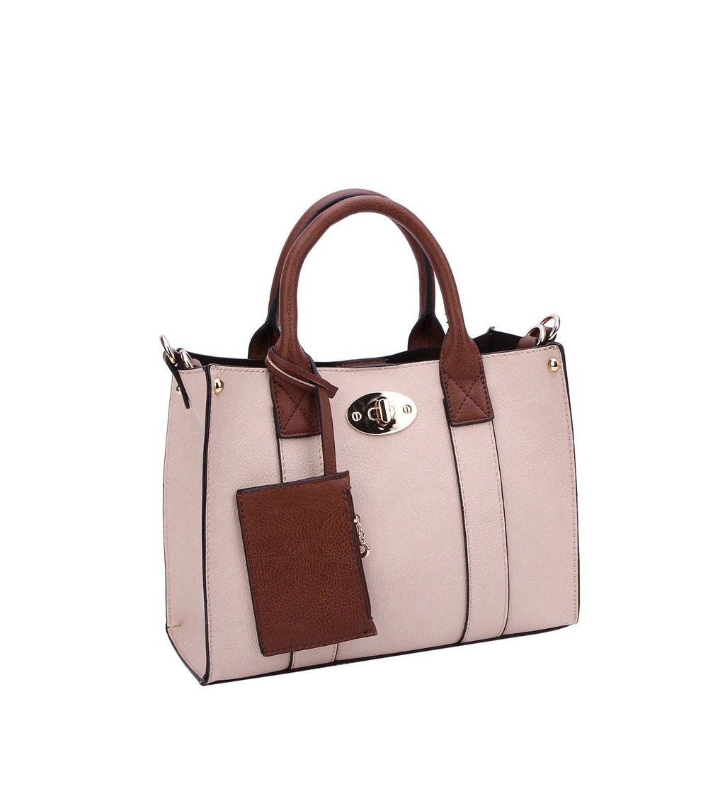 Cameran 3-in-1 Boxy Women's Crossbody Bag & Satchel: Stone