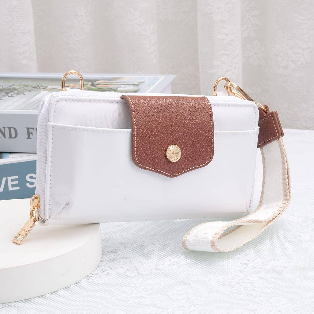 HM030 Mila Smartphone wallet Crossbody with Boho Wristlet: Pomegranate