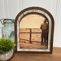 Cowboy looking over his land: Small