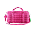 QP774 Quilted Puffer Weekender/Duffel Bag: Orange
