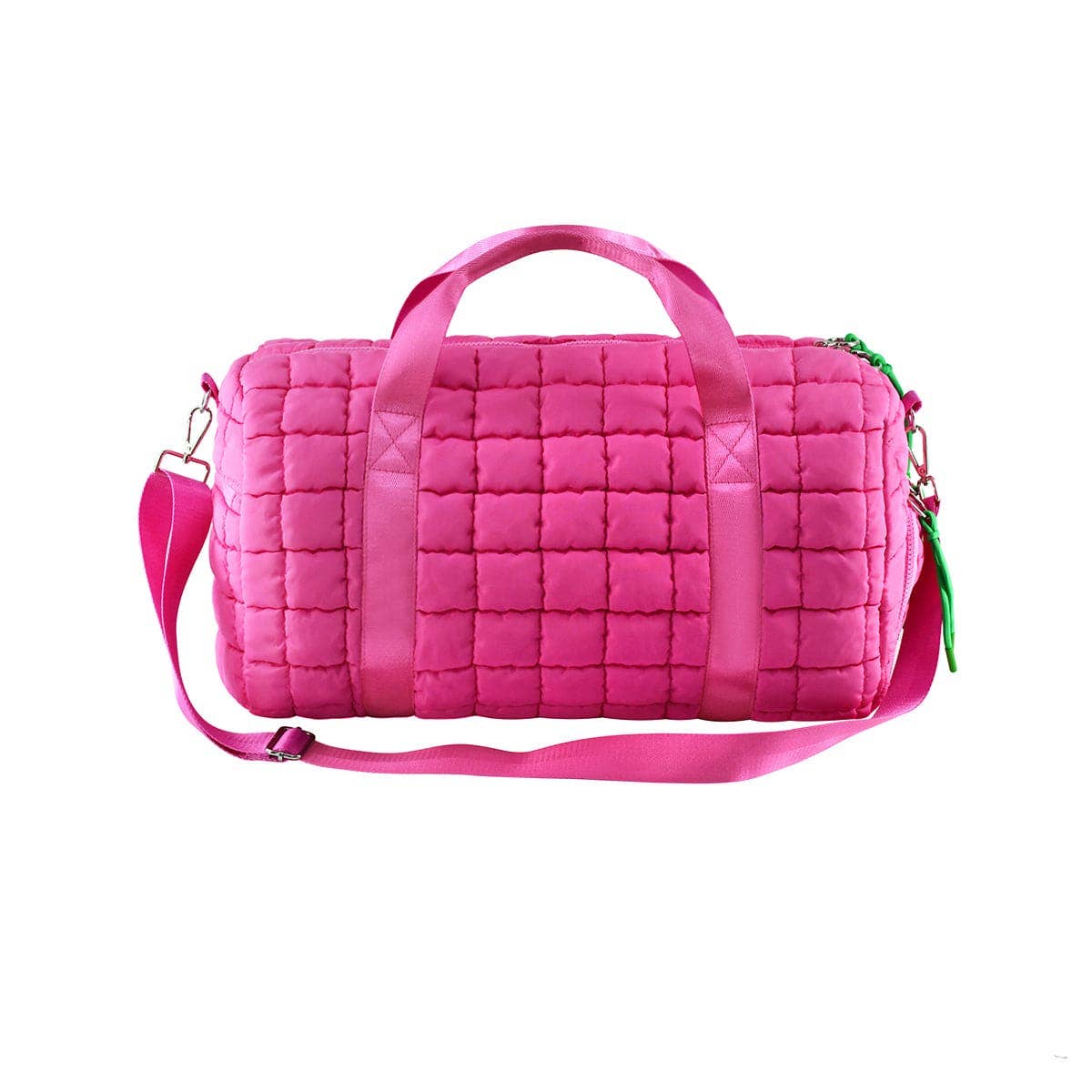QP774 Quilted Puffer Weekender/Duffel Bag: Orange