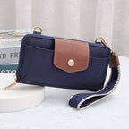 HM030 Mila Smartphone wallet Crossbody with Boho Wristlet: Black